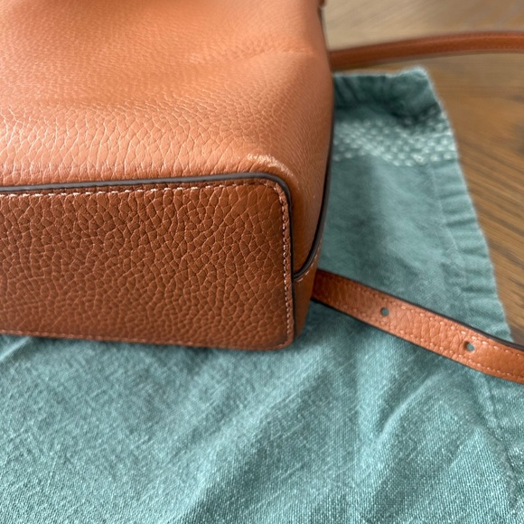 EUC KATE SPADE Pebble Leather Crossbody & Wallet Brown Cognac Tan Bag - Picture 12 of 12